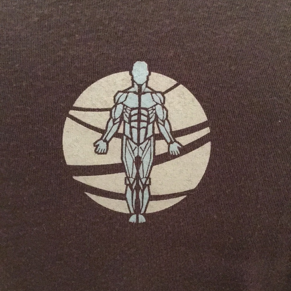 Tan Fitted V-Neck Short Sleeve T-Shirt - Picture 9 of 12